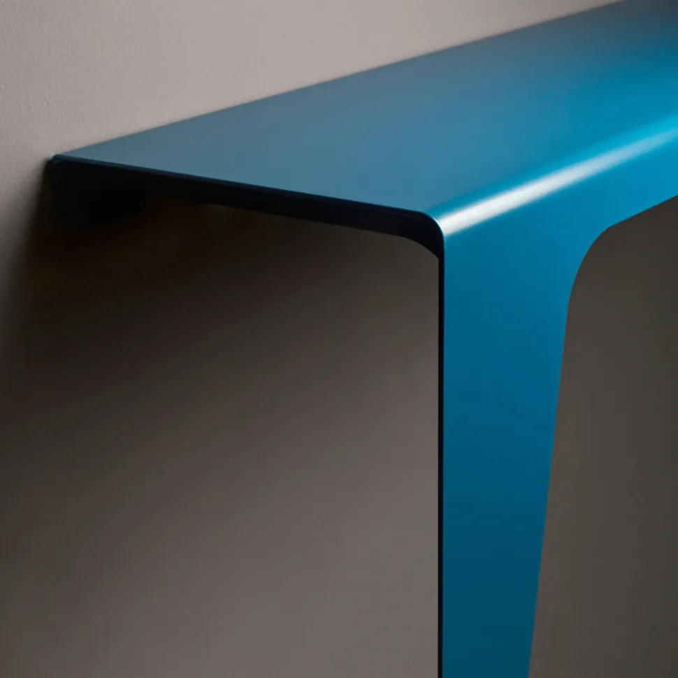 Consolle Moderna di Design Minimale in Metallo Colorato Made in Italy - Benjamin