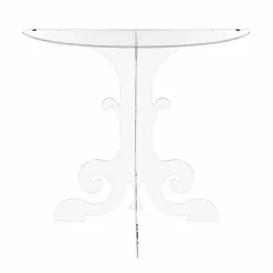 Consolle moderna in plexiglass trasparente prodotta in Italia,Belfiore