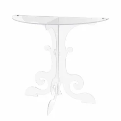 Consolle moderna in plexiglass trasparente prodotta in Italia,Belfiore
