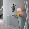 Consolle per Ingresso Moderna in Vetro Extrachiaro Made in Italy – Rosalia