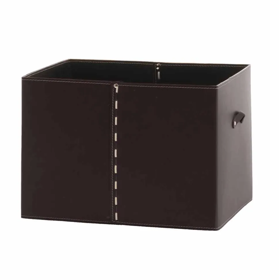 Contenitore Portaoggetti Moderno in Cuoio Rigenerato Made in Italy – Gabry