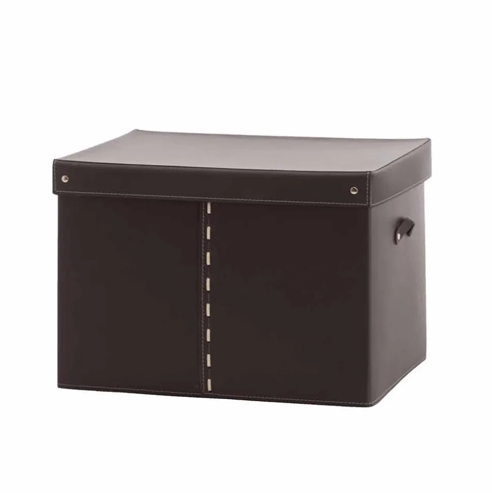 Contenitore Portaoggetti Moderno in Cuoio Rigenerato Made in Italy – Gabry