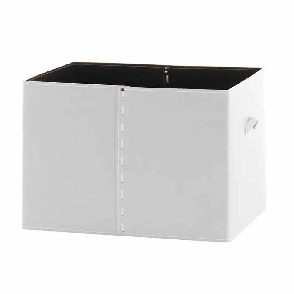 Contenitore Portaoggetti Moderno in Cuoio Rigenerato Made in Italy – Gabry