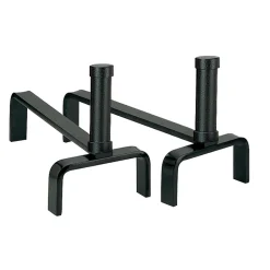 Coppia di Alari per il Camino in Metallo Altezza 22 cm Made in Italy - Tucano