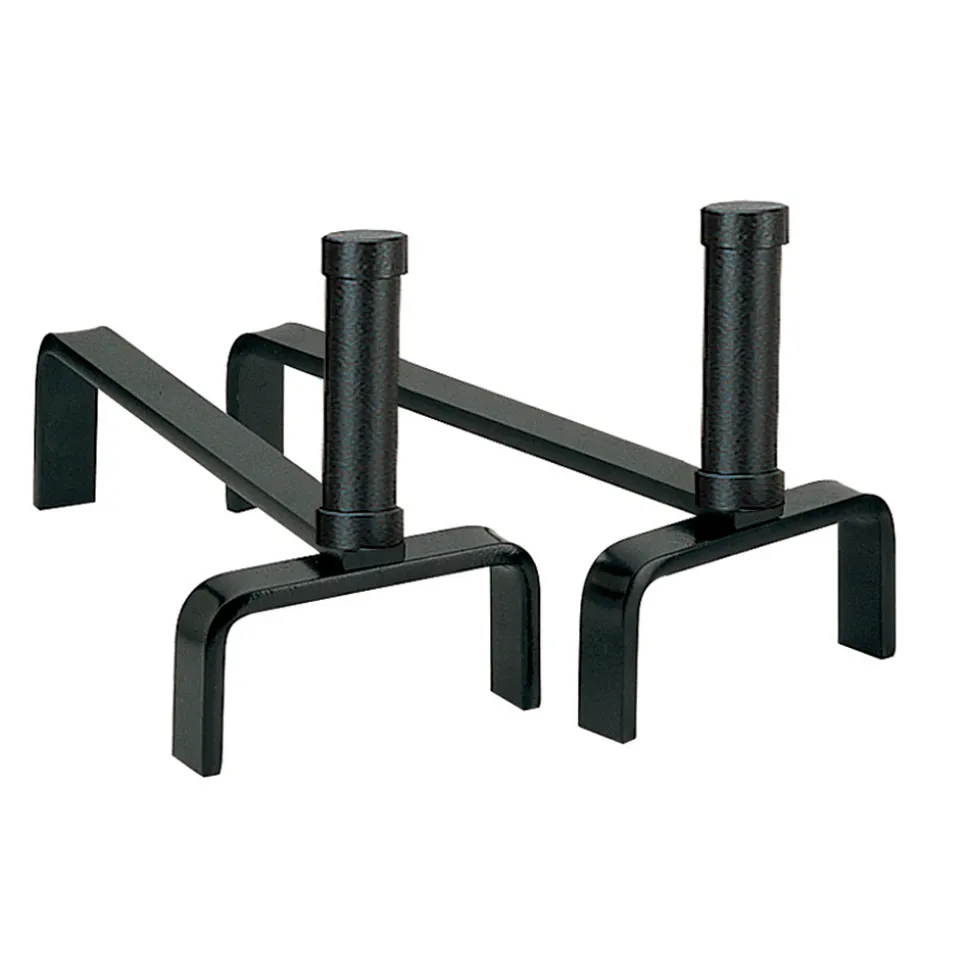 Coppia di Alari per il Camino in Metallo Altezza 22 cm Made in Italy - Tucano