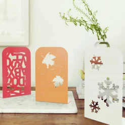 Coppia di fermalibro moderni “Blokko” by Mabele, artigianato Made in Italy