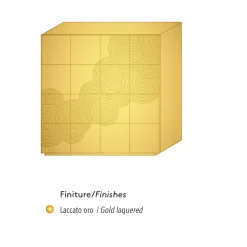Credenza a 8 ante design moderno Ardesia, bianca, nera oppure oro