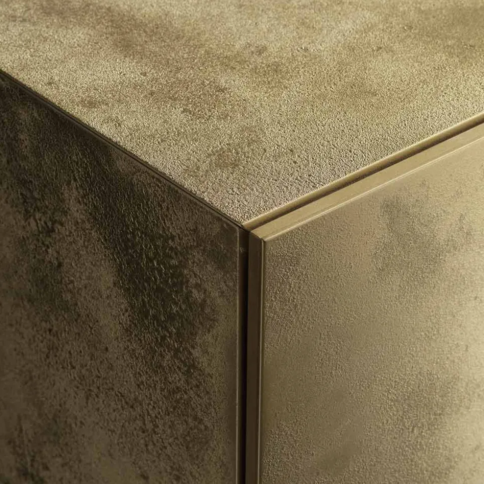 Credenza a 3 Ante e 3 Ripiani Interni in Legno e MDF - Pesci
