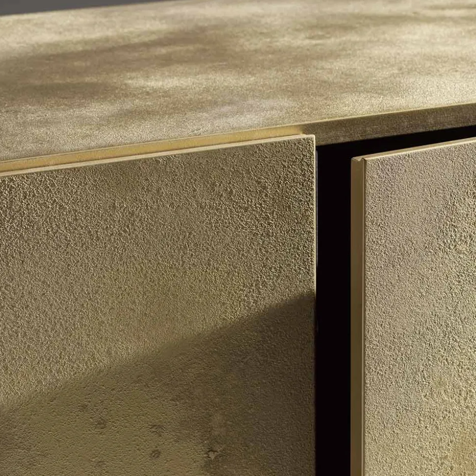 Credenza a 3 Ante e 3 Ripiani Interni in Legno e MDF - Pesci