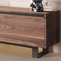 Credenza Bassa in Legno con Base in Metallo Made in Italy - Berta