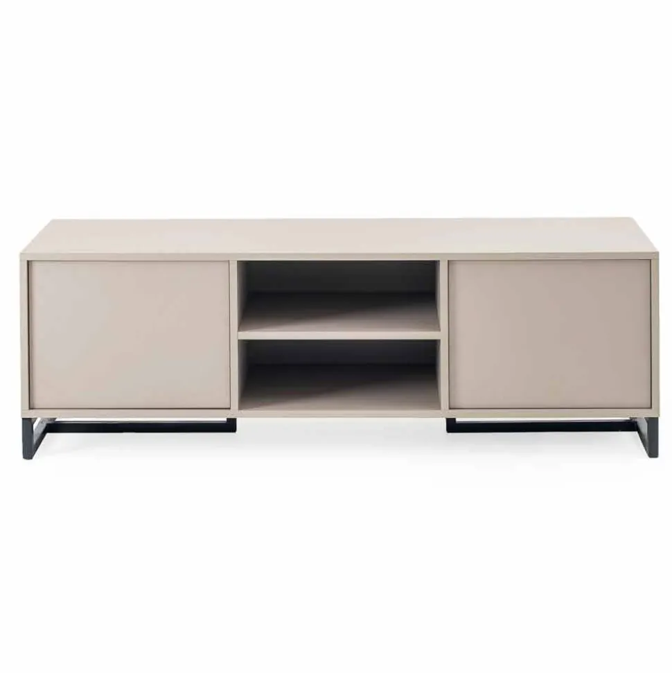 Credenza Bassa Moderna in Legno Mdf e Metallo Made in Italy – Rohan