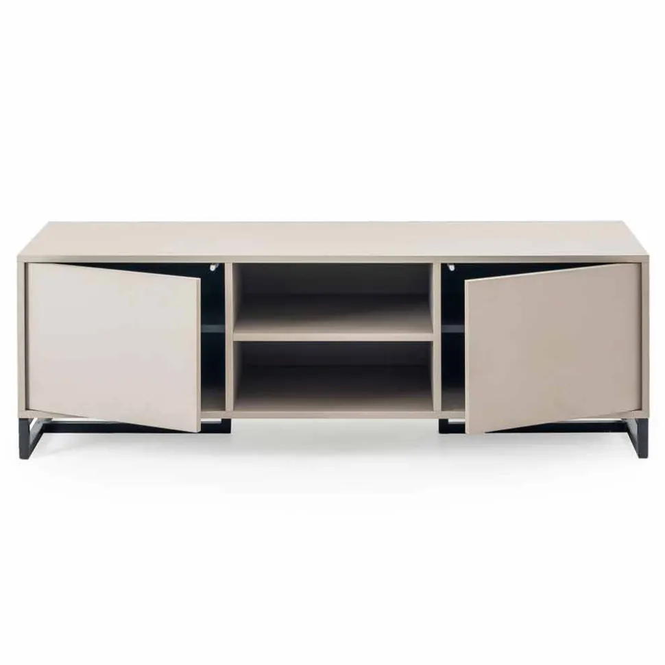 Credenza Bassa Moderna in Legno Mdf e Metallo Made in Italy – Rohan