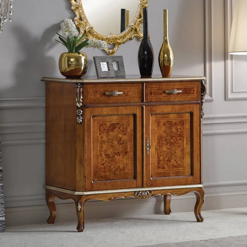 Credenza Classica 2 Ante e 2 Cassetti in Legno Made in Italy - Cheverny