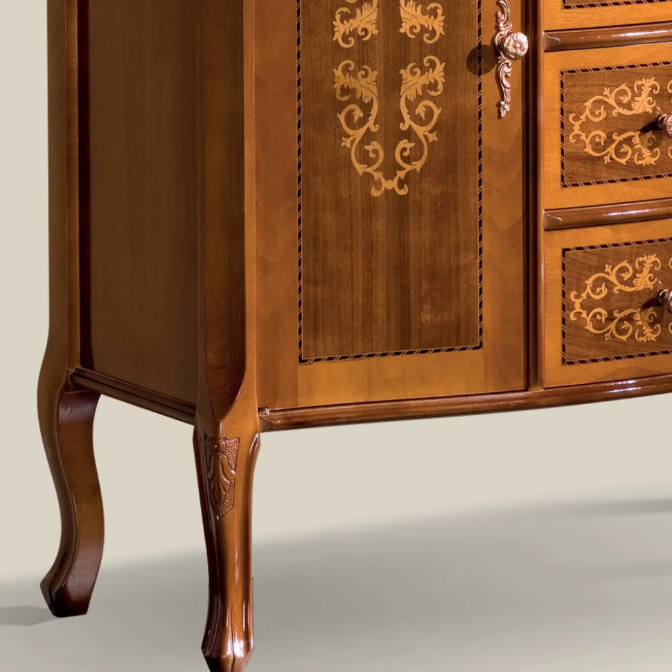 Credenza Classica di Lusso per Soggiorno in Legno Made in Italy - Katerine