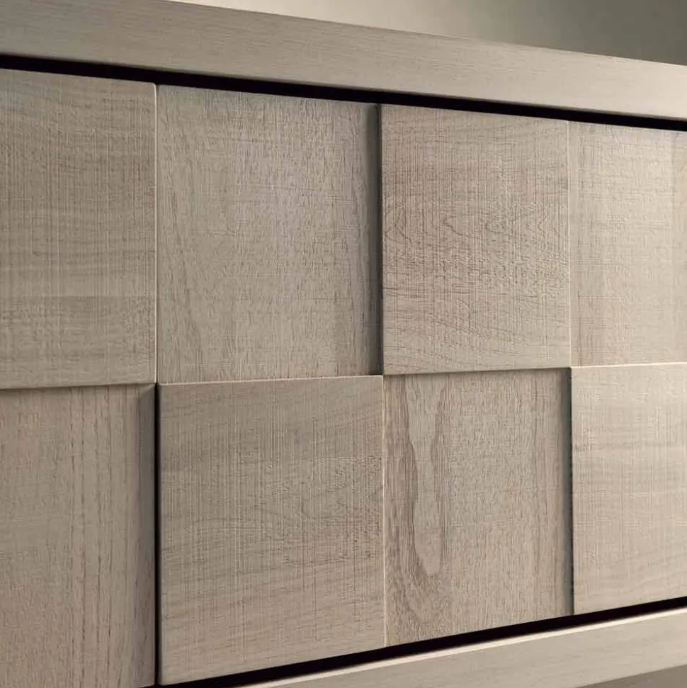 Credenza con 3 ante in legno massello design moderno Nensi