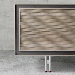Credenza design moderno in legno massello, l.192xp.50cm, Teresa