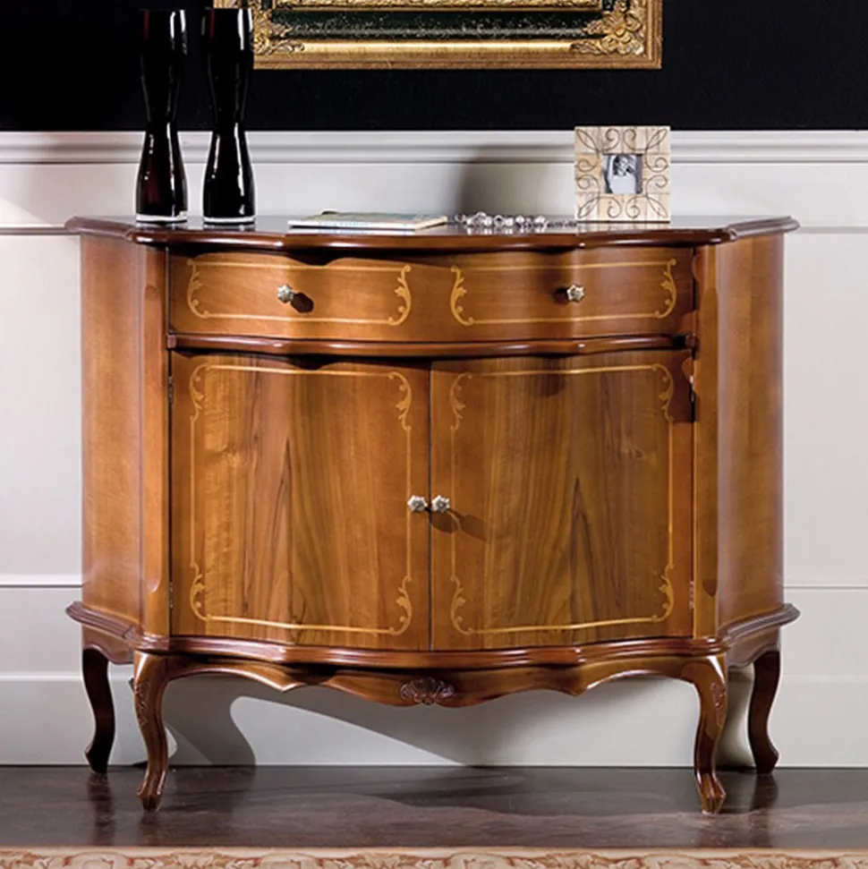 Credenza di Lusso con 2 Ante e 1 Cassetto in Legno Made in Italy - Leonor