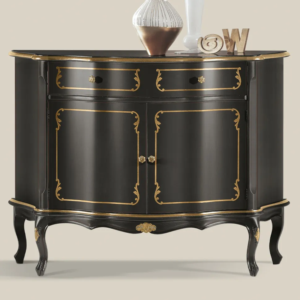 Credenza di Lusso con 2 Ante e 1 Cassetto in Legno Made in Italy - Leonor