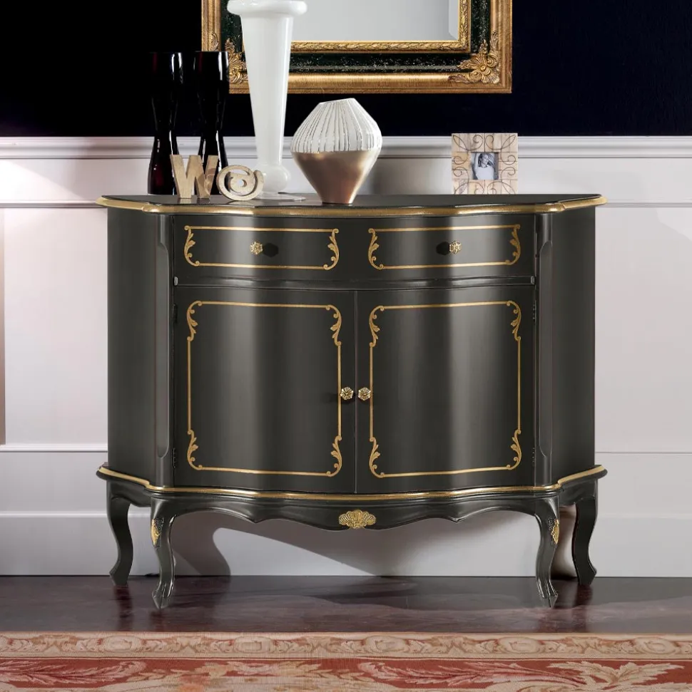 Credenza di Lusso con 2 Ante e 1 Cassetto in Legno Made in Italy - Leonor