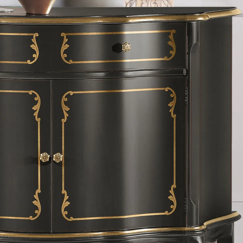 Credenza di Lusso con 2 Ante e 1 Cassetto in Legno Made in Italy - Leonor