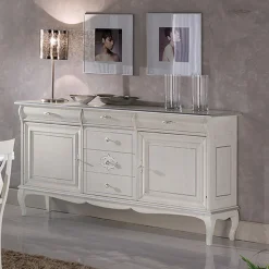 Credenza di Lusso da Soggiorno in Legno Classica Made in Italy - Helisa