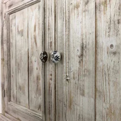 Credenza in Legno di Abete Massello con Ripiani Interni Made in Italy - Pierrot