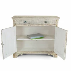Credenza in Legno di Abete Massello con Ripiani Interni Made in Italy - Pierrot