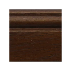 Credenza in Legno Finitura Noce Patinato con Decoro Giglio Made in Italy - Ciliegia