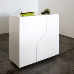 Credenza in Legno Nobilitato 3 Vani e 2 Mensole Made in Italy - Alyssa