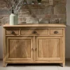 Credenza in Teak Massello con 2 Ante e 3 Cassetti - Karate