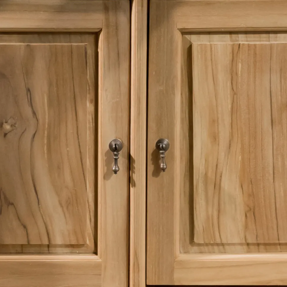 Credenza in Teak Massello con 2 Ante e 3 Cassetti - Karate