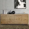 Credenza Living a 4 Ante in Legno Massello Made in Italy – Khal