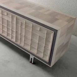 Credenza moderna con 3 ante in legno massello Anna