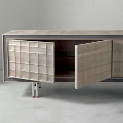 Credenza moderna con 3 ante in legno massello Anna