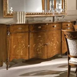 Credenza Soggiorno di Lusso in Legno Classica Made in Italy - Caligola