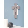 Crocifisso Bianco e Grigio Realizzato con Incisione Laser Made in Italy - Nadia