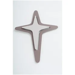 Crocifisso in Color Cacao e Ghiaia Realizzata con Incisione a Laser Made in Italy - Diana