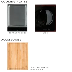 Cucina da Esterno 141x70x93 cm Realizzata in Teak Massiccio e Alluminio - Stilosa
