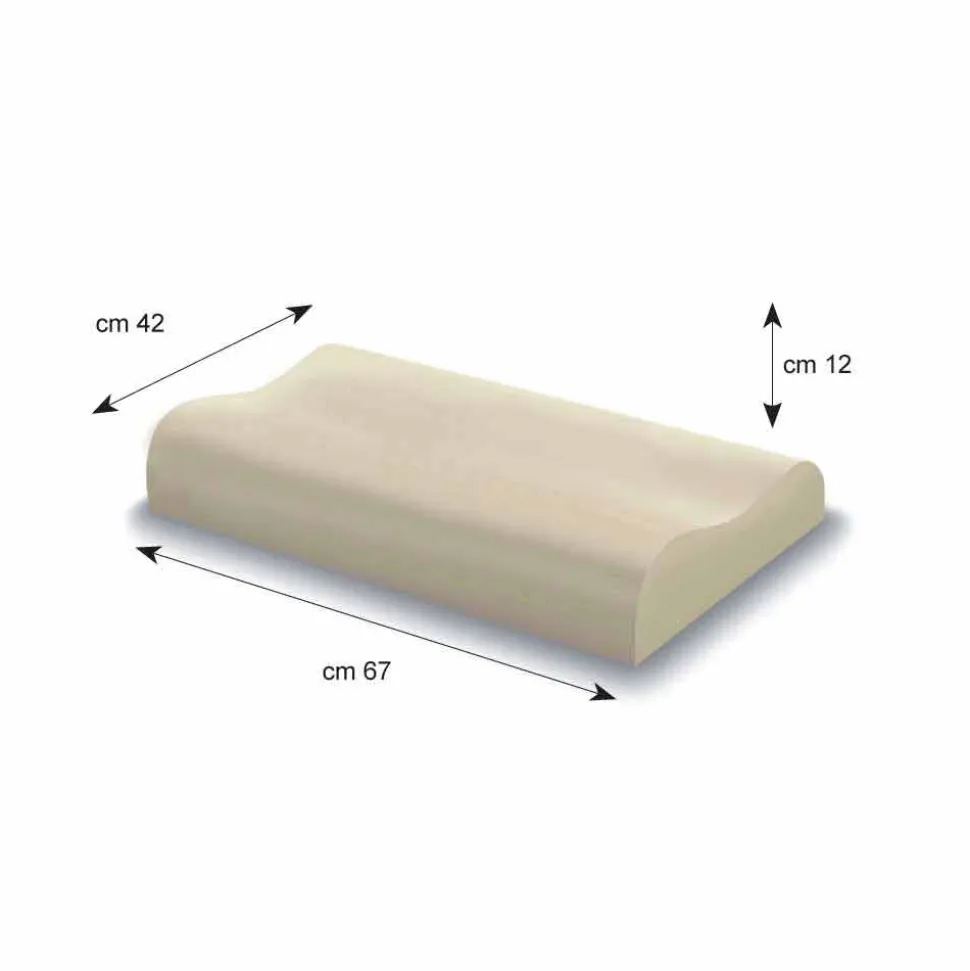 2 cuscini anallergici ergonomici in Memory Foam Memory Cervicale