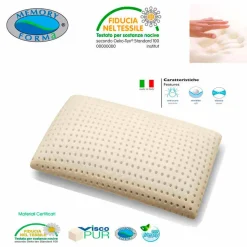 2 cuscini anallergici e traspiranti in Memory Foam Memory 5 Zone