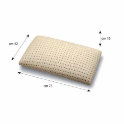 2 cuscini anallergici e traspiranti in Memory Foam Memory 5 Zone