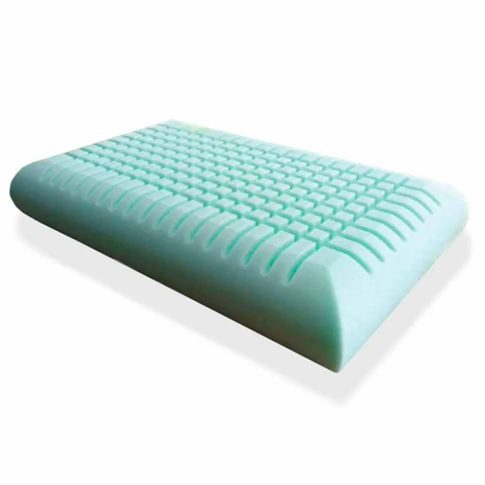 Cuscino Ergonomico in Memory Foam Alto 12 cm Prodotto in Italia, 2 Pezzi – Cool