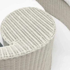 Daybad da Giardino in Fibra Polyrattan 2 Elementi - Donna