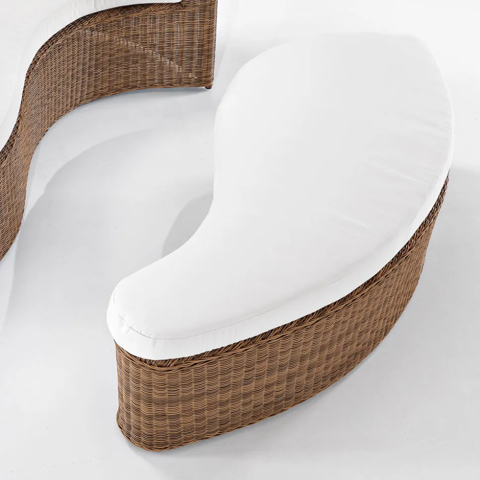 Daybad da Giardino in Fibra Polyrattan 2 Elementi - Donna