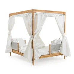 Daybed da Esterno in Teak ed Intreccio in Corda - Arjuna