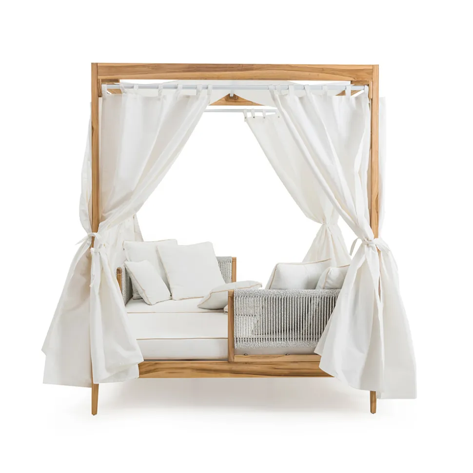 Daybed da Esterno in Teak ed Intreccio in Corda - Arjuna