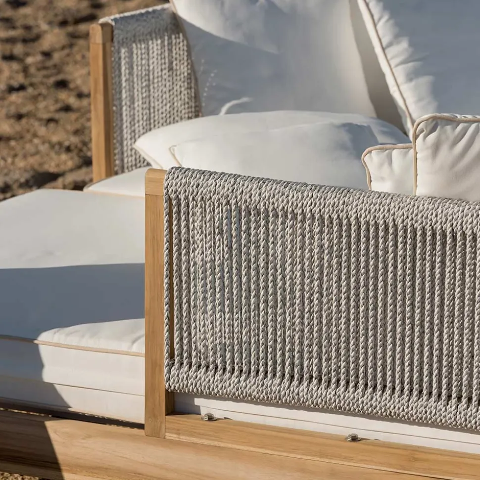 Daybed da Esterno in Teak ed Intreccio in Corda - Arjuna