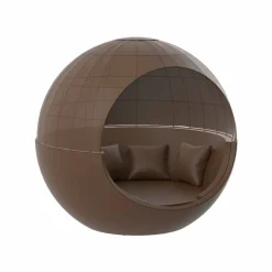 Daybed da Giardino Design Rotondo di Lusso con Parasole - Ulm Moon by Vondom