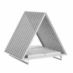 Daybed da Giardino di Lusso in Alluminio e Tessuto - Frame Vineyard by Vondom