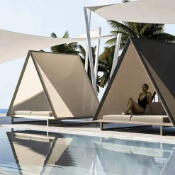 Daybed Esterno in Alluminio e Tessuto Design di Lusso - Frame Vineyard by Vondom
